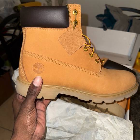 Timberland Classic Tan Boots with Dark Brown Accents main image 9